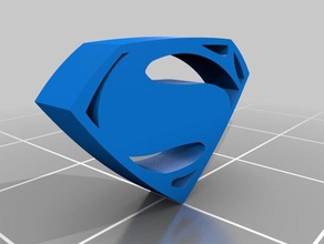 superman novo emblema traje 3d print model - Mito3D