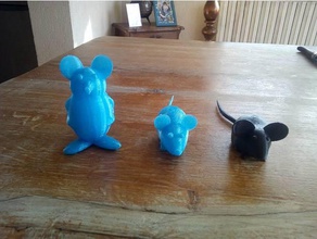souris debout animali del mouse 3d print model - Mito3D