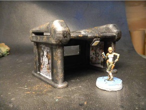 fallout 4 bus stop 3d printing 28mm post apocalyptic 3d print model - Mito3D