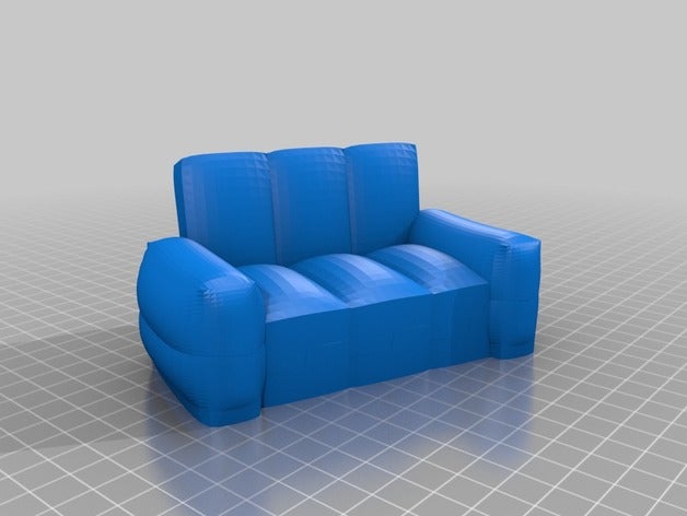couch model furniture 3D print model - Mito3D