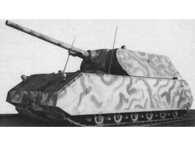 1 100 maus veículos tanque alemão panzer tank viii tanques mundo ww2 armas 3D print model - Mito3D