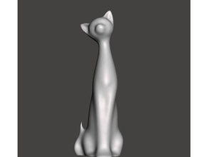 elegant cat sculptures 3d print model - Mito3D