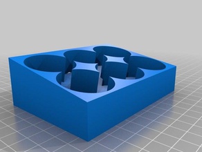 kale boya tutucu 2 x 3 küçük baskı yatağı kaplar özelleştirilmiş 3d print model - Mito3D