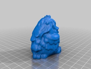 green furry monster scans & replicas makerbotdigitizer scan 3d print model - Mito3D