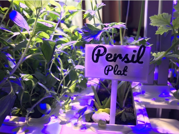 persil plat panneau de plantation extérieur et jardin personnalisé 3D print model - Mito3D