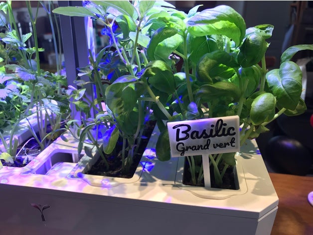 basilic grand vert panneau de plantation extérieur et jardin personnalisé 3D print model - Mito3D