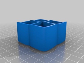 quad überlappen nicht-Unterstützung mehrdeutig Zylinder interaktive Kunst kundengebundene 3d print model - Mito3D
