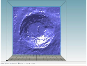 aristarchus Mond Krater close-up hd Physik & Astronomie jpl moontrek der nasa 3d print model - Mito3D