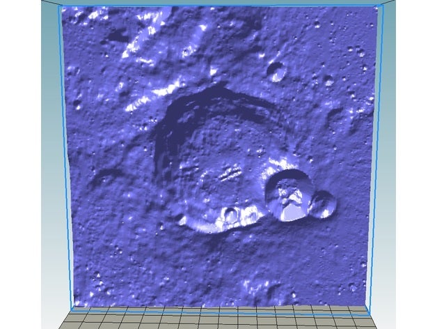 thebit lua cratera física e astronomia caltech jpl a nasa 3D print model - Mito3D