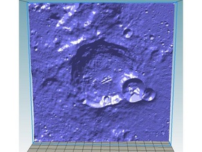 thebit luna cratere fisica & astronomia caltech jpl la nasa 3d print model - Mito3D