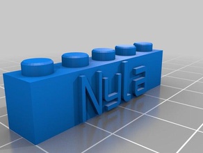 blok Anahtarlık nyla 5x1 inşaat oyuncaklar özelleştirilmiş kişiselleştirilmiş 3d print model - Mito3D