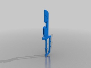 custo da lâmina adereços 3d print model - Mito3D