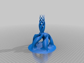 alien twist sculptures 3d print model - Mito3D