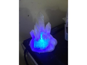 kristal lamba sanat kristalleri 3d print model - Mito3D