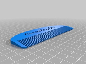 consulting joe comb bathroom customized 3d print model - Mito3D