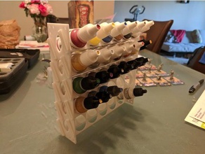 modulare vernice rack in miniatura vernici strumenti di disegno army painter doloroso pittura modello reaper archiviazione vallejo 3d print model - Mito3D
