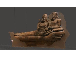 sarcofago degli sposi sculture etrusca grecia il greco l'arte greca la mitologia scultura romano roma tomba 3d print model - Mito3D