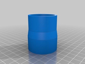 adaptador de tubo paramétrico makita serra circular partes personalizado 3d print model - Mito3D