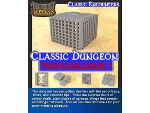 classic dungeon traps & hazards 1 sample pack games 28mm dungeons dragons dungeonworks infinitylock pathfinder 3d print model - Mito3D