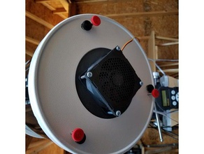 telescopio newtoniano de montaje del ventilador la cubierta astronomía el 3d print model - Mito3D