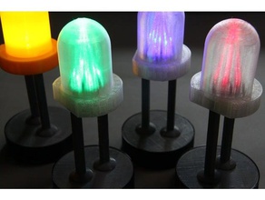 40mm led lamp decor electronics light lighting 3d print model - Mito3D
