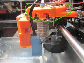 stock hot end mount flsun cube carriage modification 3d printer parts 3d print model - Mito3D