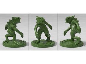 deep one toy & game accessories 28mm cthulhu dungeons dragons figure lovecraft miniature miniatures monster 3d print model - Mito3D