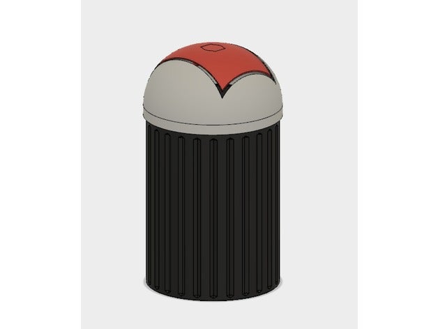 trash can office 3D print model - Mito3D