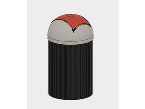 trash can office 3d print model - Mito3D