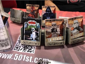 trading card display 501st comic-con cosplay star wars 3d print model - Mito3D