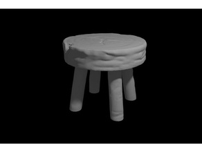 tavern stool toy & game accessories bar dandd dnd dungeons dragons mini miniature prop seat 3d print model - Mito3D