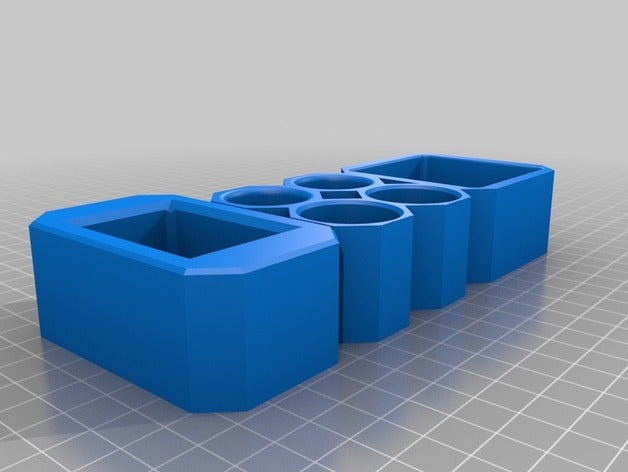 stand cuboid tap assesories containers 3D print model - Mito3D