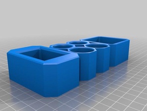 stand cubóide toque assesories recipientes 3d print model - Mito3D