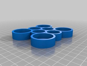 container liquidbottles 22mm 30mm diameter organization 3d print model - Mito3D