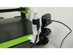 usb extension holder led 3d printer accessories 3d print model - Mito3D