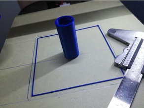 calibrazione xyz rettangolo tubo 100 100+50mm Stampa 3d prove la il 3d print model - Mito3D