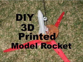 Modell-Rakete diy c6-5 Modell Modell-Raketen Rakete Raketen rocket motor 3d print model - Mito3D