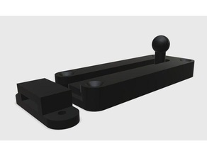 coulissant de verrouillage L'impression 3d la porte main mécanique diapositive 3d print model - Mito3D