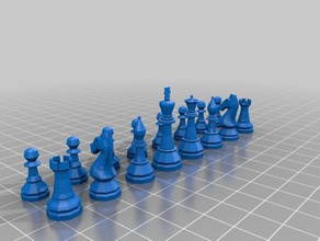 windows 7 chess titans satranç parça modeller çıkarılan kesmek 3d print model - Mito3D