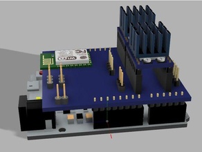 jjrobots electronic brain shield electronics controller robot robotics 3d print model - Mito3D