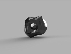 Eule Kopf polygon 3d-Druck-tests 3d print model - Mito3D