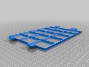 3x5 carré de la grille l'ipad 2 tablette personnalisé 3d print model - Mito3D