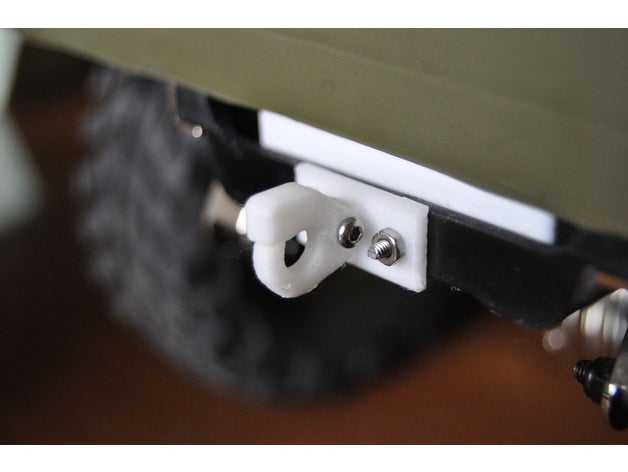 jeep rc 1 10 gancho de reboque original segunda guerra mundial bloqueio sawback A impressão 3d gmade willys militares ossumjeep ossum jipe o controle rádio carro rastreador a veículos 3D print model - Mito3D