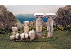 les colonnes romaines jouets & accessoires de jeux 28mm l'architecture le grec l'époque romaine scatter terrain temple wargame wargaming 3d print model - Mito3D