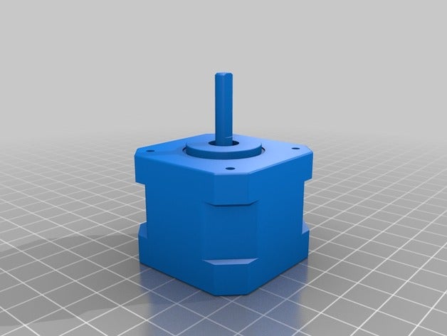 nema 17 de 42mm 2 versões Impressora 3d peças 42x42mm motor nema17 deslizante passo 3D print model - Mito3D