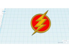 flash emblema giochi dc-comics insegne serie logo in 3d print model - Mito3D