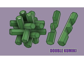 Doppel-kumiki puzzle Rätsel 3d-puzzle Schreibtisch-Spielzeug Geschicklichkeit - Spielzeug 3d print model - Mito3D