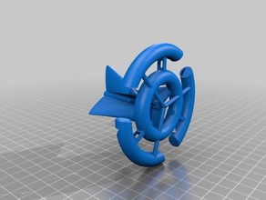 wind whistle interactive art spinner 3d print model - Mito3D