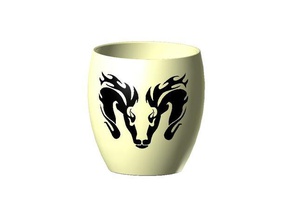 animale mitologico vaso famiglia 3d print model - Mito3D