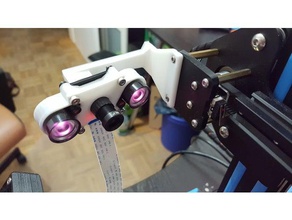 cr10 multi caméra de montage l'axe z l'adaptateur L'imprimante 3d pièces support cr-10 creality le mont raspberry pi camera 3d print model - Mito3D